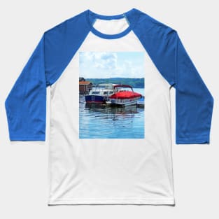 Canandaigua NY -  Fishing Shacks Baseball T-Shirt